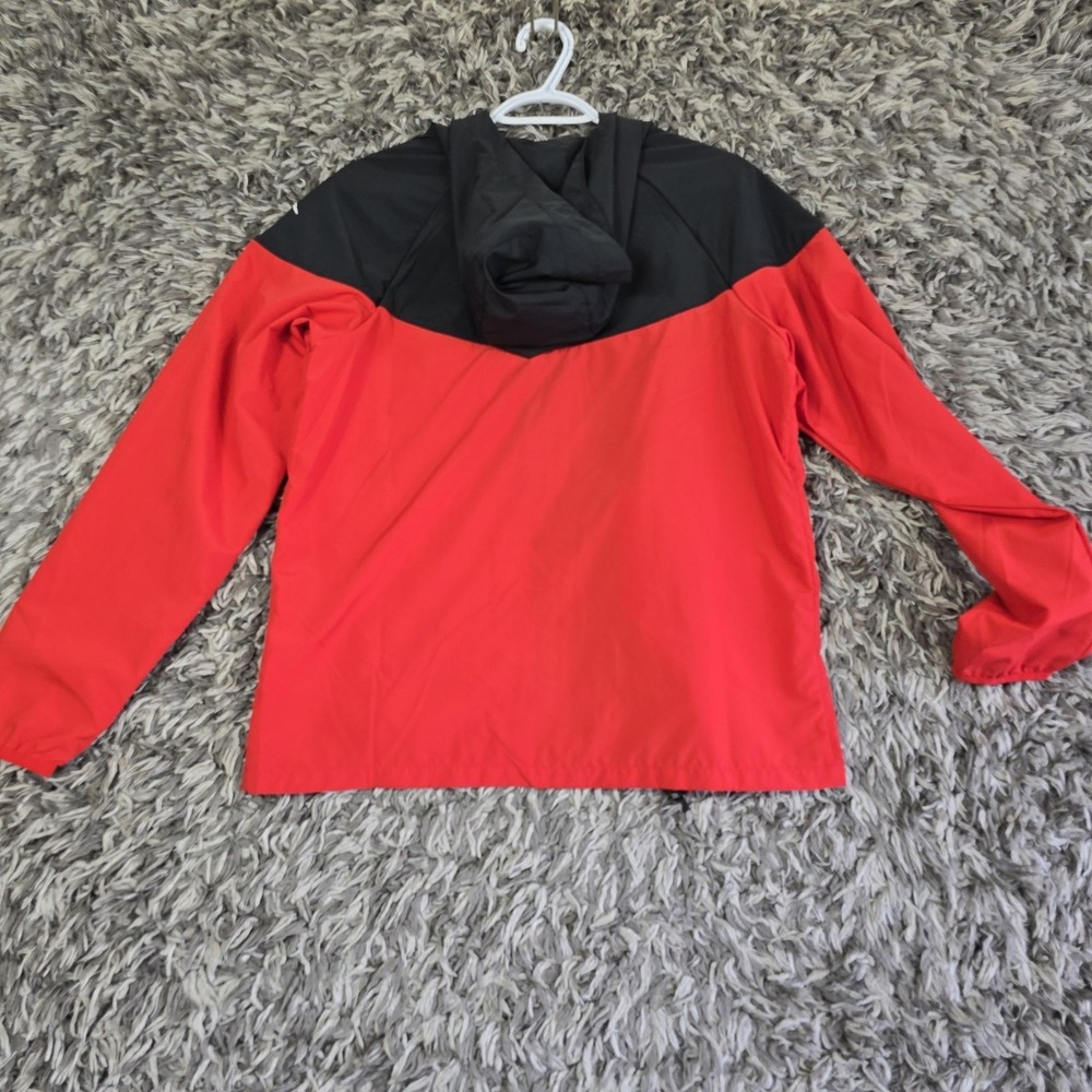 Nike Jacket Youth XL Black Red Windrunner Packable Hooded Windbreaker DD2759-010 - Picture 8 of 8